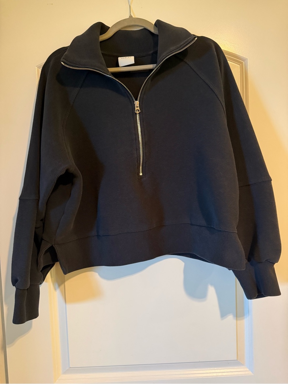 Varley Milano Women's Black Half-Zip Sweatshirt